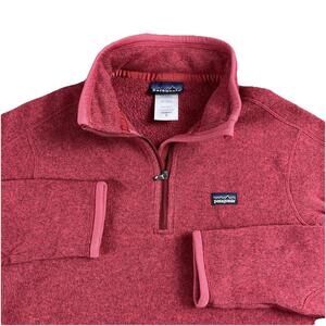 Patagonia Better Sweater 1/2 Zip Pullover Jacket Light Red Women's Small 25615